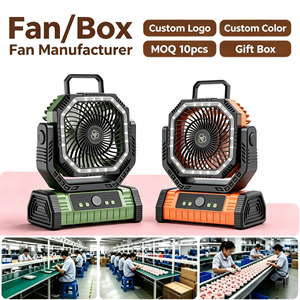 New Design Gift Box Metal Desk Gift Box <b>Rechargeable</b> Desk Air Cooling <b>Fan</b> <b>Portable</b> <b>Fan</b> Mini Desk Personal <b>Fan</b> - Product Image 6