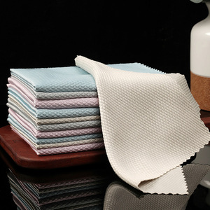 Cleaning <b>Cloth</b> Rectangle Solid Color Absorbent For Kitchen Dishware - Product Image 1