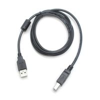 Goochain Bestseller USB 2.0 A-zu-B Druckerkabel 1,5M Schwarz PVC USB-A-Stecker auf USB-B-Stecker Datenübertragungskabel 24AWG