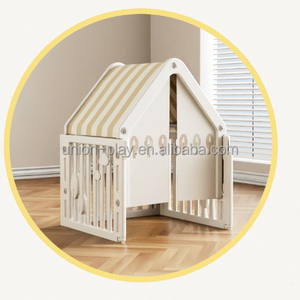 Hot Sale Box Hek Baby Play Opvouwbare Indoor Kids 'Plastic Full Sets Corrales Para Bebes Box Met Glijbaan En Schommel - Product Image 3