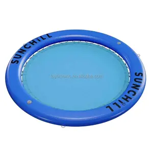 Neues Design aufblasbares Sonnenpad rundes schwimmendes Hängematte für Meer/See/Pool