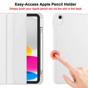 Estuche inteligente de cuero PU para tableta iPad Air 6 de 11 pulgadas con portalápices de TPU suave Estilo simple Fabricado por Business Type - Product Image 4