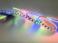 Tira LED DMX Direccionable de 24V RGBW/RGB con Efecto de Carrera de Caballos, 60 LED, Luz de Persecución Programable para Fiestas/Iluminación de Bares en Interiores