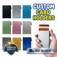 Dompet Pintar RFID Aluminium Custom Harga Pabrik Murah Terlaris 2026 untuk Pria Minimalis, Penyimpan Kartu Kredit, Hadiah