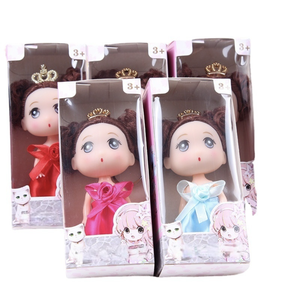 12cm portachiavi bambola confusa alla moda scatola regalo per bambina giocattolo regalo di natale bambola confusa giocattolo felice piccola principessa - Product Image 3