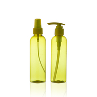 Bouteille cosmétique vide en PET de 200 ml, ronde, avec pompe pulvérisatrice, sérigraphiée, pour masque facial de luxe, OEM