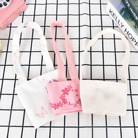 Manchon de tasse réutilisable en toile de coton avec couleur et logo personnalisables, taille sur mesure depuis plus de 14 ans