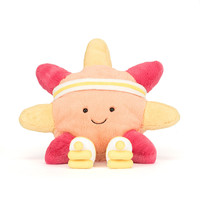 Prêt à expédier [Prix usine] Jelly Catts Sun Roller Skate Plush Toy Soft Smiley Face Stuffed Sun Doll Yellow Skates Gift