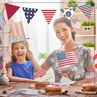 Lot de 40 rouleaux de tissu prédécoupés, patchwork rouge, blanc et bleu du 4 juillet, matériau de couture et de rembourrage pour les États-Unis, tissu pour travaux manuels DIY et travaux d'aiguille
