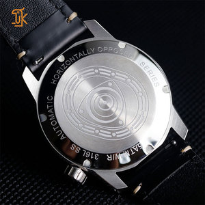 นาฬิกาข้อมือผู้ชาย Miyota 8215 ระบบออโตเมติก แสดงเวลาแบบ Retrograde  ตัวเรือนสแตนเลส สายหนัง  รับผลิตแบบ OEM พร้อมสกรีนโลโก้ - Product Image 4