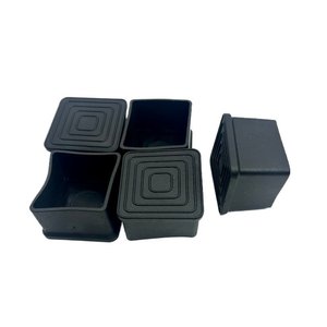 Fundas Protectoras Cuadradas de Goma Negras para Patas de Muebles Xin Accessories, para Protección de Muebles - Product Image 2