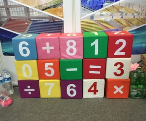 Eco-friendly High Quality Foam <strong>Sponge</strong> Cube Pu Foam Material Trampolines Alphabet <strong>Blocks</strong> - Product Image 1
