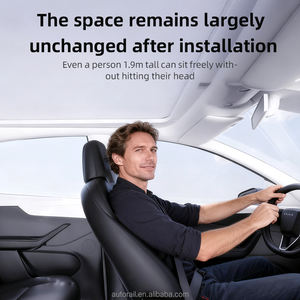 모터 구동 전동 허니콤 스카이라이트 블라인드 창문 모델 Y 차량용 - Product Image 4