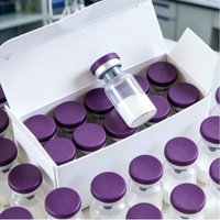 Poudre lyophilisée de cuivre GHK-Cu à 99% de pureté, 50/100 mg, peptide GHK Cu de qualité supérieure, matière première pour la formulation cosmétique