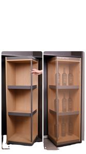 Étagère d'angle rotative pour salle de bain, cuisine, îlot, rangement pivotant à 180/360 degrés en fer et PVC - Product Image 4