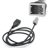 Connecteur adaptateur de câble USB à 4 broches pour Toyota Camry Avalon Corolla RAV4 Entrée audio Media CD Radio Player Car Power Copper