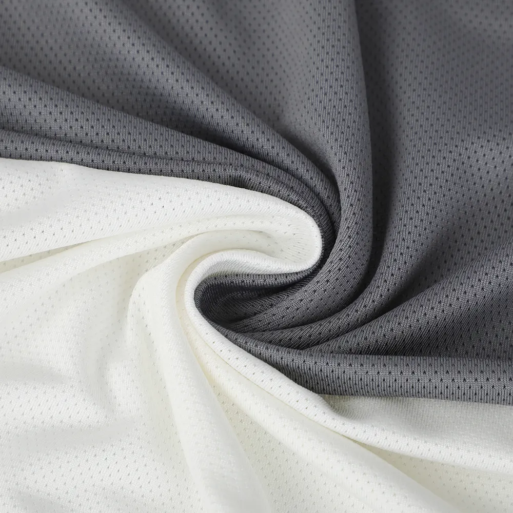 Quick Drying Mesh Fabric For 100% Polyester Breathable Sweat Absorbing Fabric For Sports T-Shirt Basketball Bag Uniform