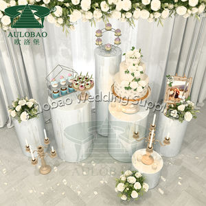 Custom Size Simple White Acrylic <b>Wedding</b> <b>Decoration</b> Flower Stands - Product Image 4