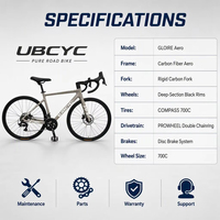 Vélo de route léger en aluminium 700c, 21 vitesses, vélo de course VTT, frein à disque, guidon drop bar, pneus clincher, vélo de route pour adultes