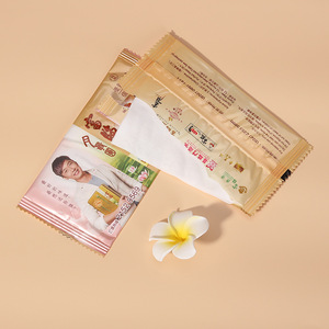 Toallitas húmedas desechables personalizadas de tela no tejida plateada para hoteles y restaurantes con impresión de logotipo - Product Image 2