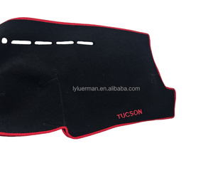 Funda de Lujo para Tablero de Instrumentos Luerman, de Poliéster Negro, para <span class=keywords><strong>Hyundai</strong></span> <span class=keywords><strong>Tucson</strong></span> <span class=keywords><strong>2005</strong></span>, Protección y Decoración, Ajuste Universal, Venta al por Mayor en China - Product Image 5