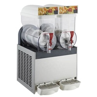 Machine à slush à double cylindre en promotion, machine commerciale pour la préparation de boissons glacées pour bars, cafés et kiosques