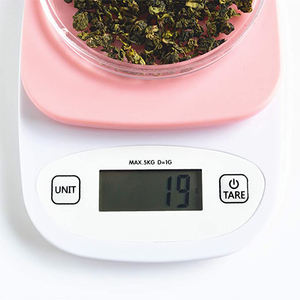 खाना पकाने के लिए गुलाबी भोजन और छोटे छोटे छोटे डिजिटल रसोई पैमाने पर भोजन का वजन - Product Image 6
