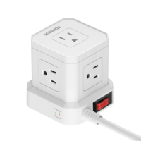Prise d'extension standard américaine de haute qualité prise USB multiprise avec 5 prises 4 ports USB commutateurs intelligents prise pour bureau