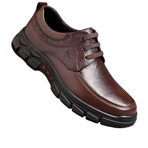 حذاء بدون كعب مصنوع يدويًا من الجلد الطبيعي حذاء مسطح Moccasin ركوب كسول قارب البازلاء حذاء رجالي مخصص للرجال - Product Image 1