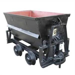 Chariot minier de 0,55 m³ avec roues durables à roulements pour le transport de sable/déchets rocheux en chantier - Product Image 1