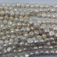 Collier de perles de culture d'eau douce baroques irrégulières naturelles de 10-12 mm pour la fabrication de bijoux DIY