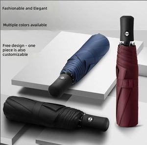 Sombrilla Plegable Grande para Mujer, Protección UV con Revestimiento Negro, Parasol para Sol y Lluvia - Product Image 2