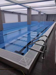 Piscine pour enfants murale en acier, structure rectangulaire en acier, durable, imperméable, facile à installer - Product Image 2