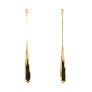Pendientes Largos con Borlas Negras Estilo Europeo y Americano, Nuevos Accesorios de Lujo para Fiestas, Joyería para Mujer - Product Image 6