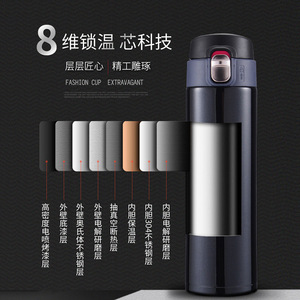 Botella de Agua Aislada de Acero Inoxidable 304, Taza de Viaje al Vacío, Gran Capacidad, Uso en Exteriores, Uso en Automóvil, Regalo, Personalización al por Mayor - Product Image 4