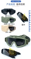 Lunettes tactiques de désert CS, lunettes anti-choc, anti-buée, anti-vent et anti-sable, lunettes anti-poussière pour activités extérieures