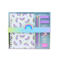 Ensemble de papeterie de bureau et scolaire au design populaire, vente en gros d'usine, cadeau avec crayons de couleur