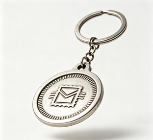 Llavero Metálico Personalizado, Anillo de Llaves Redondo de Aleación de Zinc, Logotipo Grabado, Colgante de Recuerdo para Regalo Promocional - Product Image 1