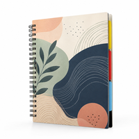 Carnet à spirale personnalisé A4/A5 avec reliure métallique, couverture rigide, impression offset sur papier kraft et carton pour usage de bloc-notes