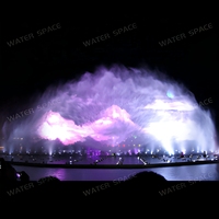 Fuente de Agua Comercial Grande para Exteriores de Acero Inoxidable 304, Proyector de Hologramas 3D 5D 7D 9D, Espectáculo Multimedia de Agua