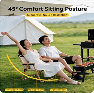 <span class=keywords><strong>Silla</strong></span> Plegable de Madera Maciza Moderna, Portátil, Ligera y Cómoda con Reposabrazos para Exteriores, <span class=keywords><strong>Playa</strong></span>, Picnic, Pesca, Jardín, Patio - Product Image 3