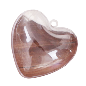 Bola de Plástico Transparente en Forma de Corazón de Alta Calidad, Fabricada a Máquina, Hueca, Irrompible, para Navidad y Bodas - Product Image 1