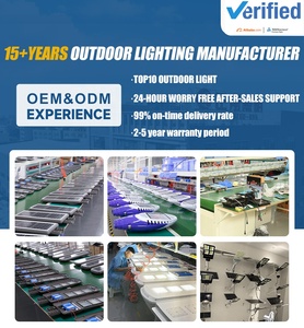 Lampione <span class=keywords><strong>Solare</strong></span> Integrato ad Alta Luminosità <span class=keywords><strong>con</strong></span> Impermeabilità IP65, 300W 400W 500W, Lampada <span class=keywords><strong>LED</strong></span> da Esterno in Alluminio - Product Image 5