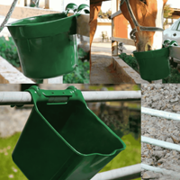 Seau d'alimentation pour animaux WANJIA, facile à nettoyer, en plastique, pour l'alimentation et l'abreuvement des veaux, du bétail et des jeunes animaux de ferme