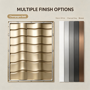 Moderna Cubierta de Entrada de Aluminio, Panel Decorativo para Fachada, Revestimiento para Entrada de Edificio - Product Image 4
