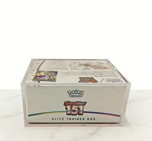 Modern PKMNTCG 151 Elite <b>Trainer</b> <b>Box</b> ETB Card Game Acrylic Protector Display <b>Storage</b> Case Protector - Product Image 5
