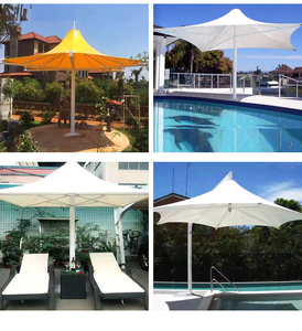 Sombrilla Moderna para Patio con Poste Central, Parasol para Jardín, Playa, Terraza, Patio, Muebles de Exterior, Hotel - Product Image 4