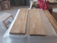 Dernières marches d'escalier en bois de chêne Fj décoratives pour l'intérieur, marches d'escalier en bois de chêne à joint en doigt personnalisées, usage domestique