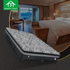 Bed mattress manufacturer OEM single double queen king size pillow euro top memory foam 5 star hotel pocket coil spring mattress