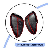 Coque de rétroviseur de style carbone sec, fibre de carbone, rétroviseur latéral arrière, couverture de rétroviseur pour Alfa Romeo Giulia